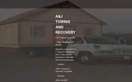 a & j towing And recovery logo