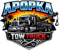 Apopka tow truck company logo