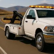 Dark Gray Towing Service logo