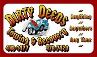 Dirty Deeds Towing logo