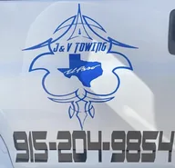 J & V towing logo