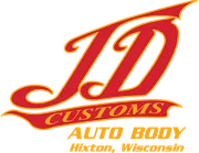 JD Customs towing & Auto body logo