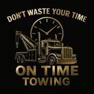 On time towing services logo