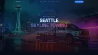 Seattle skyline towing logo