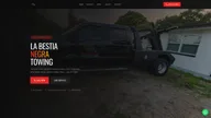 Towing service the black beast logo